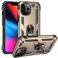 Coque hybride 2 en 1 pour Iphone 13 Pro Max, noire, plastique souple, Anti-gravité, avec support magnétique
