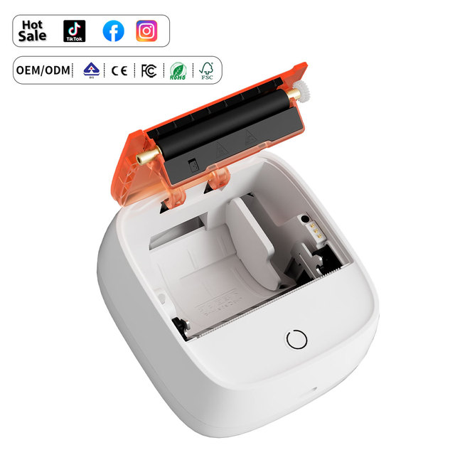 Mini Wireless Sticker Printer BT Thermal Label and Barcode Photo Printer With USB Interface in Stock