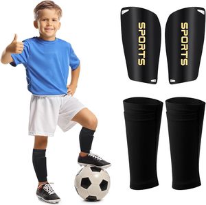 Espinilleras de fútbol para niños, jóvenes, adolescentes, adultos, espinilleras y mangas de calcetín para niños de 3 a 15 años, protección para niños y niñas - Product Image 1