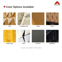Panneau 3D en aluminium imperméable pour revêtement mural extérieur décoratif en forme de vague, grande façade de bâtiment extérieur, résidentiel Alumtimes
