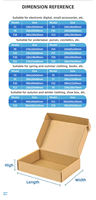Cartons d'expédition transparents biodégradables personnalisés, boîtes en carton ondulé, logos imprimés, options de feuille d'or de 2 mm