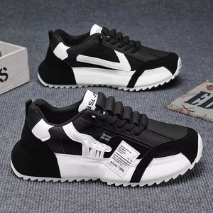 Zapatos deportivos para hombre con suela gruesa, ligeros, sencillos, cómodos, suaves, transpirables, que aumentan la altura, para correr y caminar. - Product Image 1