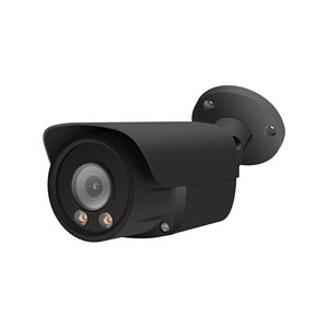 กล้องวงจรปิด 8MP 4K NDAA สำหรับภายนอกอาคาร รูปทรงกระบอก ไมโครโฟนในตัว ภาพสีในเวลากลางคืน มองเห็นในที่มืด กันน้ำระดับ IP67 ตัวเครื่องโลหะ สีดำ - Product Image 1
