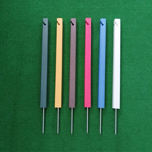 Piquets d'isolation de golf Poteaux de limite en bois pour accessoires de parcours Marqueurs de terrain Piquets de danger Tournoi Pratique Gazon - Product Image 4