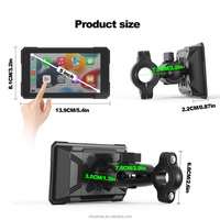TPMS Portátil IP67 5G Wifi para Motocicleta, Pantalla Táctil IPS de 5 Pulgadas, Android Auto, Carplay, BT5.0, Navegación GPS para Motocicleta