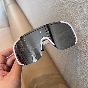 Оптовые модные солнцезащитные очки с линзами из поликарбоната TAC, в большой оправе, для бега, велоспорта, бейсбола, вождения, ветрозащитные, для взрослых - Product Image 5