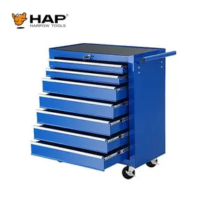 Direct Sell Metal Movable Tool Cabinet Rolling Workshop Use 7 Drawer Tool Trolley