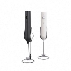 New 4-in-1 Rechargeable Cream Foam Maker Milk Frother Automatic Egg Mixer With Stand Modern Design - Product Image 1