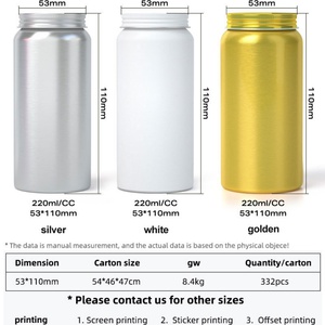 Aluminium Vitamin <b>Container</b> Supplement Packaging Aluminium Jar Tin Round Chemical <b>Pill</b> Capsule Tablet Bottle - Product Image 3
