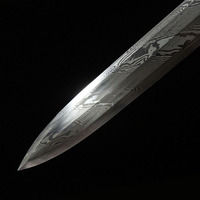 Épée de combat Chaxia de la ville de Longquan, épée pliante en acier forgé à motifs, 107 cm, accessoire de cosplay, épée de collection, cadeau haut de gamme pour festival