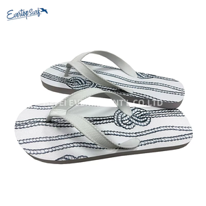 Tongs personnalisées en gros avec imprimé corde <span class=keywords><strong>nautique</strong></span>, sandales antidérapantes en EVA pour la plage, la maison et les loisirs - Product Image 4