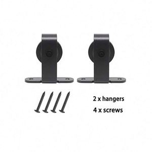 Kit de Herrajes WEKIS Modernos en Forma de T para Puertas Correderas, Duradero, Acabado Satinado, Acero y Latón, Rodillo en Forma de T para Puertas de Granero/Armario - Product Image 1