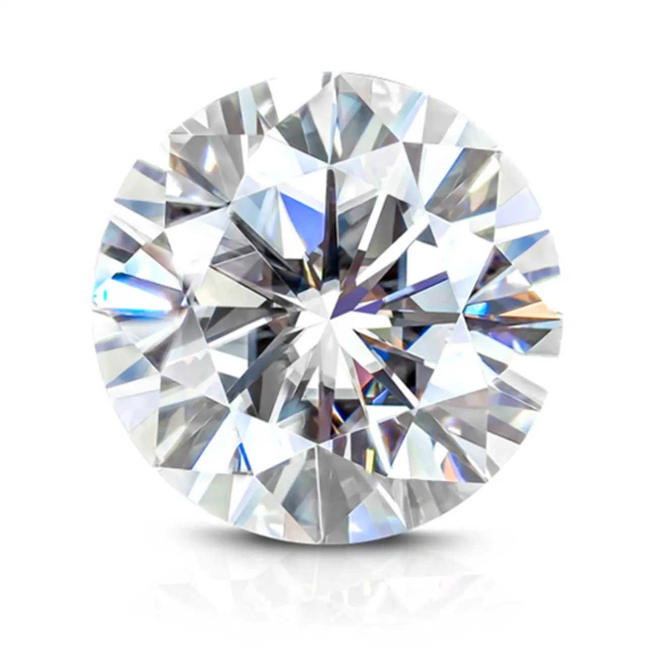 DEF color VVS1 clarity moissanite diamond price per carat moissanite loose stones 8 heart and arrow 10mm 4.0ct
