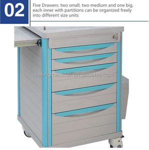 Super qualité soins infirmiers abs <span class=keywords><strong>chariot</strong></span> médical <span class=keywords><strong>d</strong></span>'urgence avec <span class=keywords><strong>d</strong></span>'injection pôle - Product Image 4