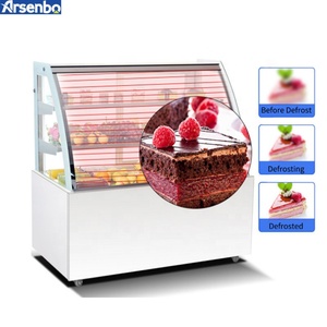 Arsenbo Kinh Tế Loại Cong Kính Dọc Bánh Hiển Thị Tủ Lạnh Bánh Làm Lạnh Sa Mạc Showcase Bánh Hiển Thị Tủ Lạnh - Product Image 6