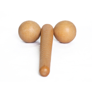 Bambú cuerpo masajeador con <span class=keywords><strong>dos</strong></span> cuentas - Product Image 1