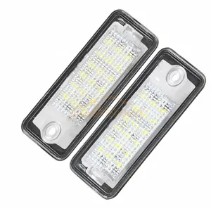 Auto Light System Led License Plate Lamp Fit For Audi A4 OEM 8E0807430A+B 8E0943021B 8E0943021A 8E0807430A