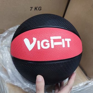 ホームジムフィットネス器具耐久性のある抗抵抗二色ゴム製フィットネスサンド充填ヘビーデューティ医学ボール - Product Image 2