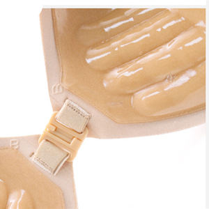 บราซิลิโคนไร้สายแบบติดเองสำหรับผู้หญิง ยกกระชับหน้าอกใหญ่ ระบายอากาศได้ดี ปิดด้านหน้า แบบถัก  ขายส่ง - Product Image 4