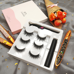 Shozy-<span class=keywords><strong>cils</strong></span> magnétiques 3D et <span class=keywords><strong>eyeliner</strong></span>, <span class=keywords><strong>avec</strong></span> 5 aimants, pincettes pour <span class=keywords><strong>cils</strong></span>, 3 paires, offre spéciale - Product Image 4