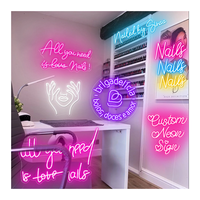 Enseignes au néon personnalisées, lumières au néon LED RGB à intensité variable, enseignes pour la décoration murale, chambre à coucher, mariage, anniversaire, bar, logo d'entreprise, nom