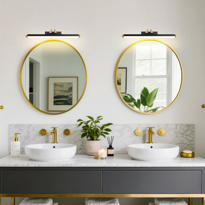 Nouvelle applique murale moderne de luxe en fer 2026 avec LED E26 pour salon, coiffeuse, éclairage frontal de miroir, salle de bain - Product Image 4