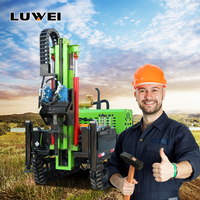 Foreuse robuste multifonctionnelle diesel pour forage en profondeur (200 m), sur chenilles, pour la construction ferroviaire
