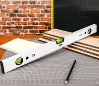 Instrument de mesure de niveau magnétique industriel efficace, qualité industrielle, alliage d'aluminium 600 mm, précision 1 mm, mesure de niveau durable