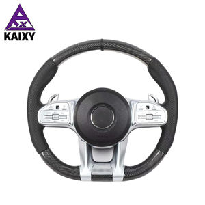 Volant en fibre de carbone pour <span class=keywords><strong>Mercedes</strong></span> Benz W464 W463 G500 G63 G350D W222 S63 S65 W204 W205 Volant de mise à niveau - Product Image 3