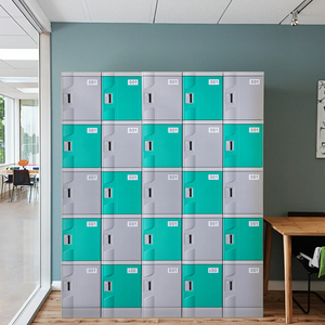 Factory Modern High School RFID Eco-Friendly Durable Gym Locker with Electronic Combination Key <b>Locks</b> Plastic Pin Code Storage - Product Image 1