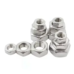 DIN934 SS 304 M6 M8 Stainless Steel Hex Nuts