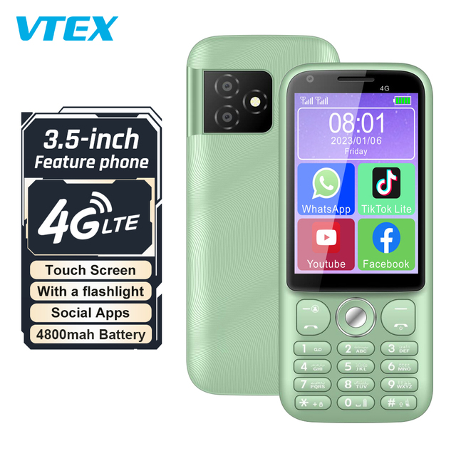 Low Price Cheap 3.5 Inch Hotspot Audio Video Calls Touchscreen Smartphone Mobile Basic Functions Feature Phones With Camera