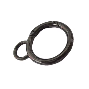 Luxurious 20mm Fashionable Spring <strong>Carabiner</strong> Keychain O Ring Hook <strong>Clip</strong> for Leather Bag Handbag Hardware - Product Image 6