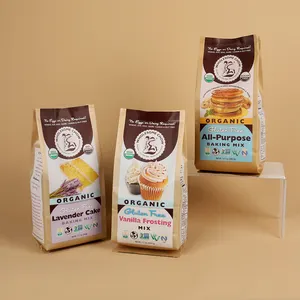 Recyclable Pouch Food Digital Print Plastic Flat Bottom Zipper Bag Custom Printed High Quality Snack Packaging Bag