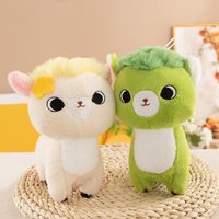 Mainan Alpaca Kuning dan Hijau untuk Mesin Cakar Mini, Boneka Plush Terlaris, Mainan Plush Laris untuk Mesin Cakar