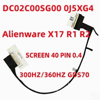 Passend für Alienware X17 R1 R2 Bildschirmkabel - Display-Bildschirmverbindungskabel 0J5XG4 0CYNC6