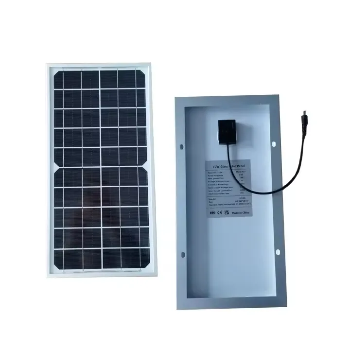 Cina fabbrica personalizzato 10W pannello solare piccolo vetro PV 12V Mono HJT silicio pannello solare per IoT