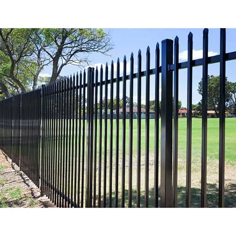 Yuchen Wholesale Outdoor Black Cheap Welded Piles Decorative Garden Steel Aluminum Fence Easy to Install Steel Boundary Fence