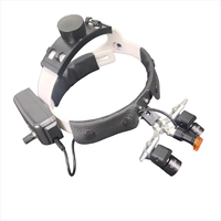 New Popular Ergonomic Dental Loupes Headgear 4X 5X 6X Ergo Magnifier Binocular Loupe with Light Wireless Electric Power Source