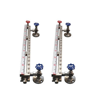 Прозрачная жидкая уровнемерная стеклянная трубка Датчик уровня жидкости из нержавеющей стали углеродистая сталь PP PTFE облицованная стеклянная трубка - Product Image 2