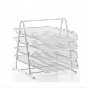 Metal Mesh Desk Organiser Letter <b>Tray</b> Organizer Paper <b>Tray</b> Stackable in <b>Trays</b> Desk <b>File</b> Magazines Office <b>File</b> Organiser - Product Image 3