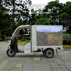 3D 3-Sided LED Display Mobile Advertising Vehicle Electric Metal Scooter <strong>Bike</strong> for Outdoor Events 3 Wheels - Product Image 5