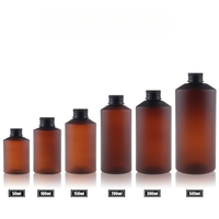 Flacon cosmétique givré vert en PET de 200 ml avec épaule oblique, couvercle en aluminium et pompe pulvérisatrice pour lotion pure