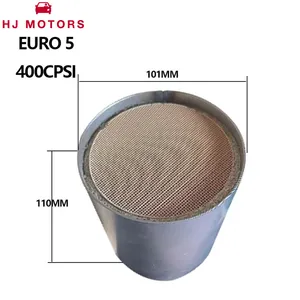 Diesel Catalytic Converter Euro 5/4/3 400 CPSI 101*110MM Honeycomb Ceramic Catalyst Ceramic Honeycomb Catalytic Converter