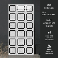 Carreaux de sol en porcelaine pleine masse de luxe 600x1200 à motifs pour la décoration intérieure