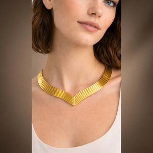Conjunto de Joyería de Moda para Mujer, Collar y Pulsera Clásicos con Baño de Rodio y Oro sobre Latón Geométrico - Product Image 4