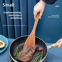 Ustensiles de cuisine en bois pour la maison et la cuisine, cuillères en noyer noir, ensemble de cuillères et fourchettes en bois, cadeau de Noël