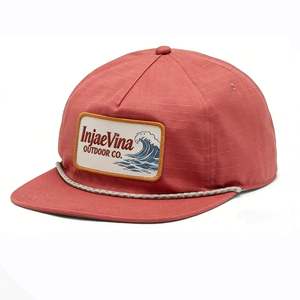 Casquette plate personnalisée avec logo, casquette snapback 5 panneaux, casquette de pêcheur avec patch, casquette de baseball réglable pour l'extérieur avec cordon - Product Image 4