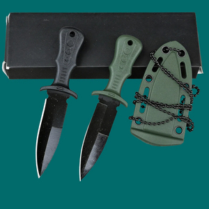 Outdoor camping stainless steel fruit knives pocket self-defense <b>small</b> straight knives portable necklaces mini knives - Product Image 2