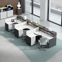 Table de bureau modulaire convertible en forme de L pour ordinateur portable, poste de travail en bois pour personnel, mobilier de bureau à usage commercial